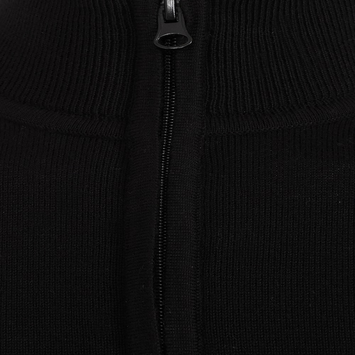 1/4 Zip Sweater Black/Gold