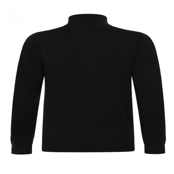 1/4 Zip Sweater Black/Gold