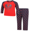 Womens Navy/Red Pyjamas