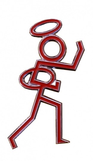 Stickman Figure Car Badge