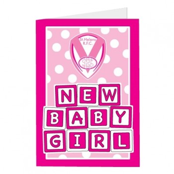 Saints Baby Girl Card