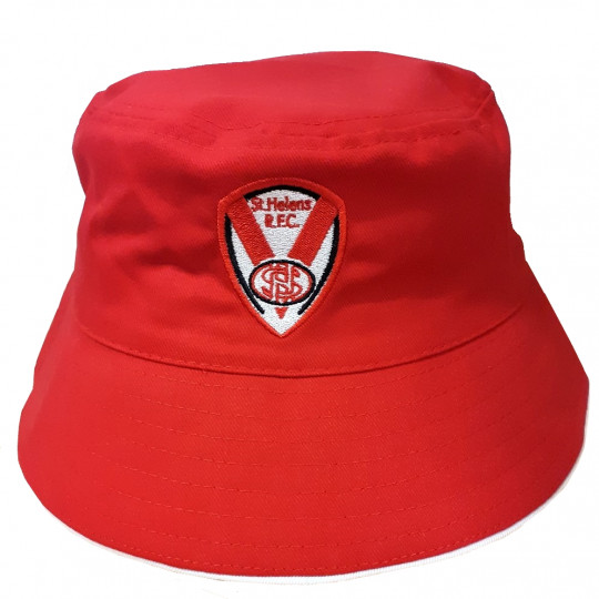 Bucket Hat Red/White