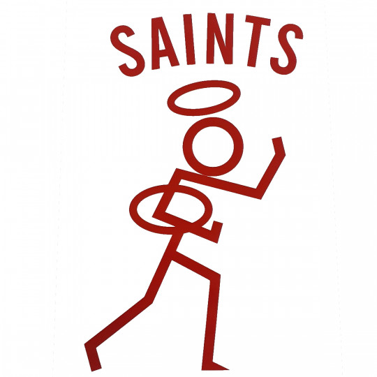 A4 Saints Stickman Sticker
