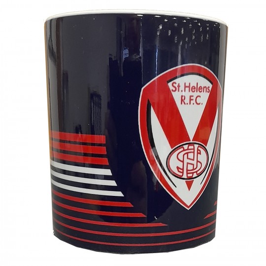 Multi Striped Crest Mug