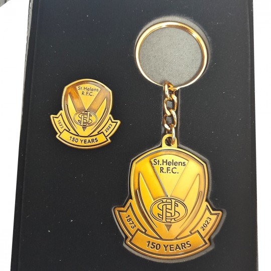 150 yr Crest Keyring & Badge Set