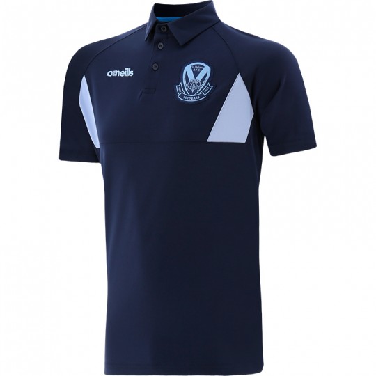 2023 Ladies Vee Polo Navy/Sky