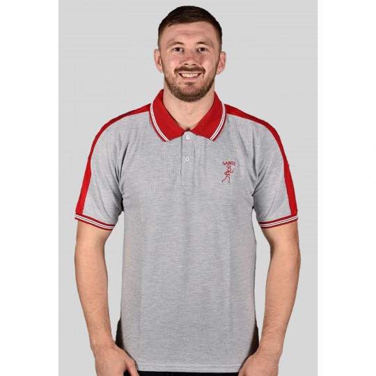 Grey Pique Polo