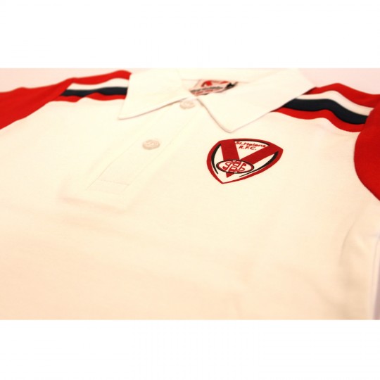 Childs Jersey Polo White/Red