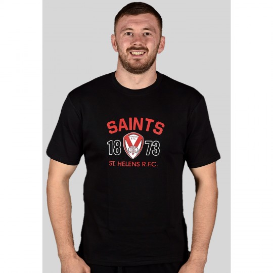 Adults College T-Shirt Black.