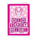 Saints Baby Girl Card