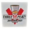 Three-Peat Car Sticker.