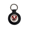 Black Leather Keyring