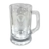 3 Star Etched Glass Tankard