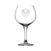 Etched Crest Gin Glass