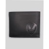 Crest Leather Wallet Black