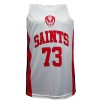 Basketball Style Vest White/Red