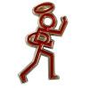 Stickman Pin Badge