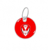 Red Pet Disc Large Circular