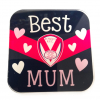 Acryllic Coaster Vee Best Mum