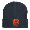 Navy Turn Up Beanie Hat