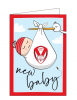 Greeting Card- New Baby Blue