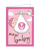 Greeting Card- New Baby Pink