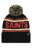 2026 SAINTS Black/Rust Bobble Hat