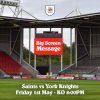Match Day Big Screen Message