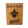 Dad’s Bar Wooden Bottle Opener Sign