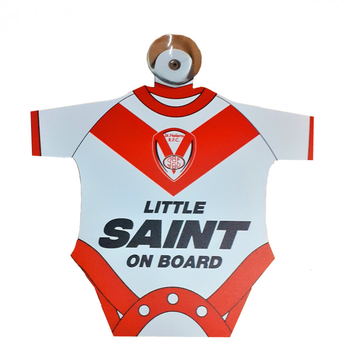 Little Saint on Board Shaped Car Hanger