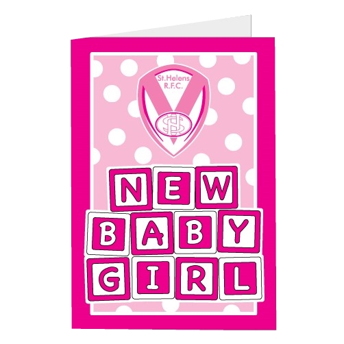 Saints Baby Girl Card