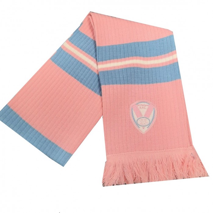 Ribbed Scarf  Sky/Pink