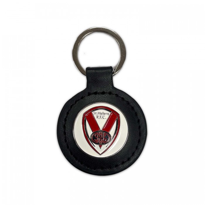 Black Leather Keyring