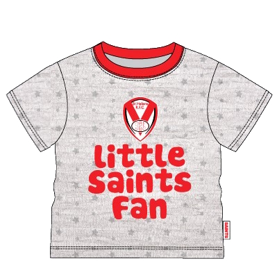 Little Saint T-shirt Grey /Red