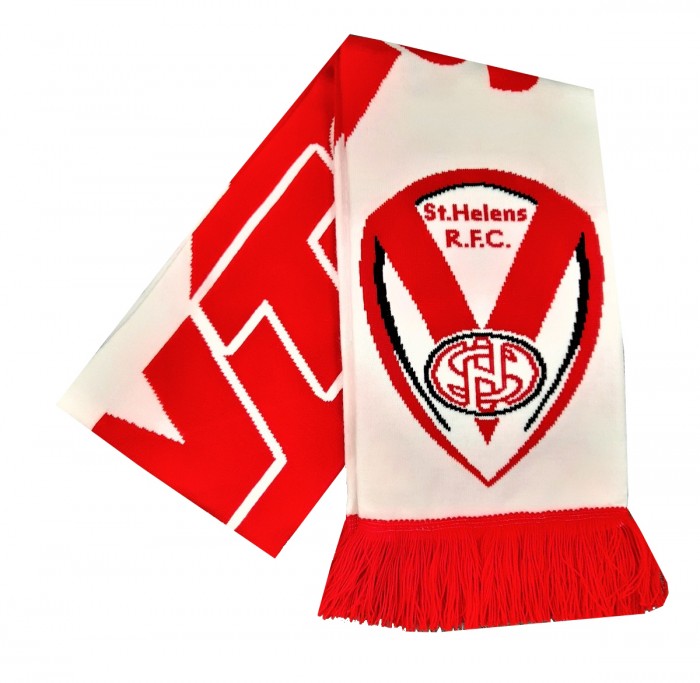 White/Red SAINTS Scarf