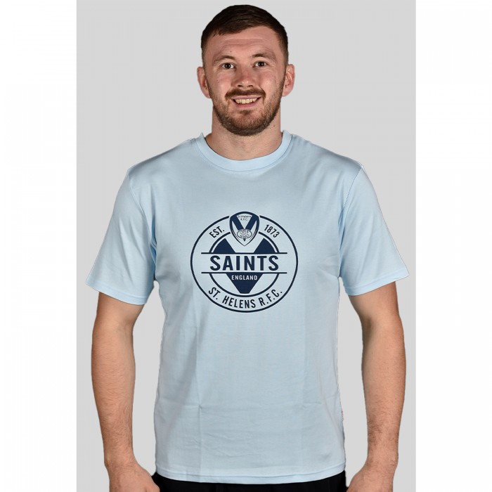 Adults CIRCLE print T-Shirt Sky
