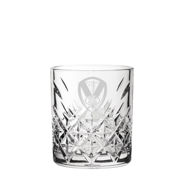 Etched Whisky Glass