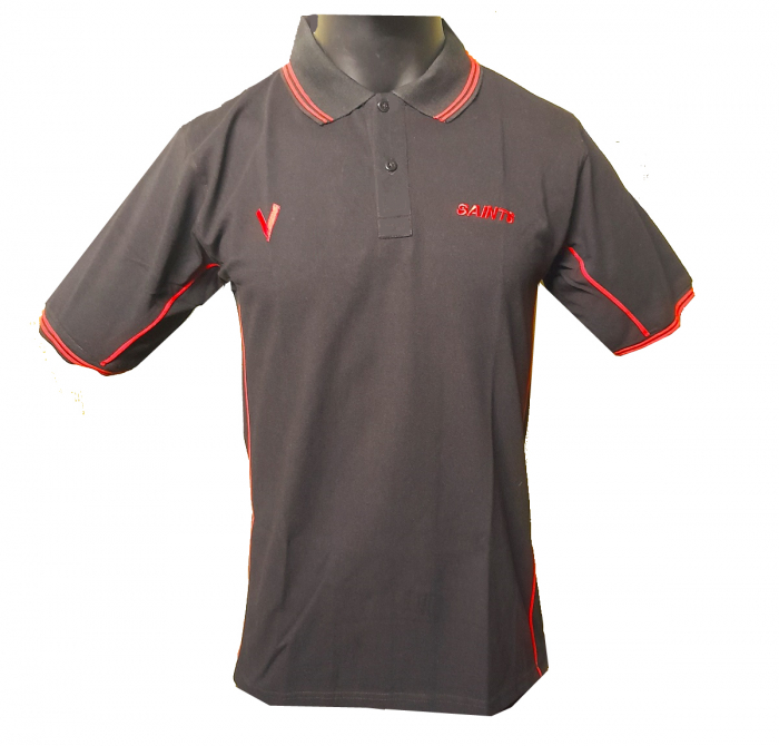  Red Vee Pique Polo