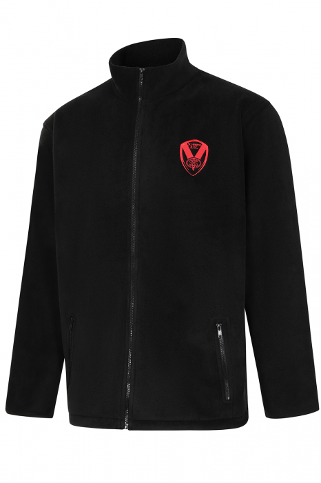 Black Fleece Jacket red Crest.