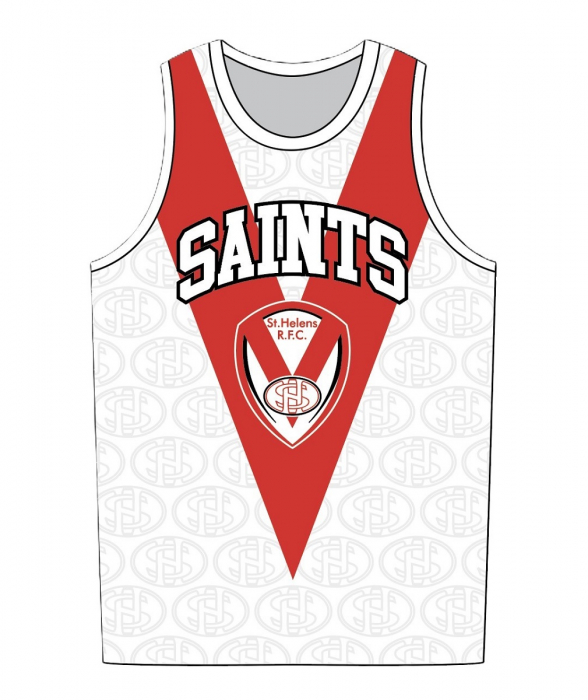 Basketball Style Vest White