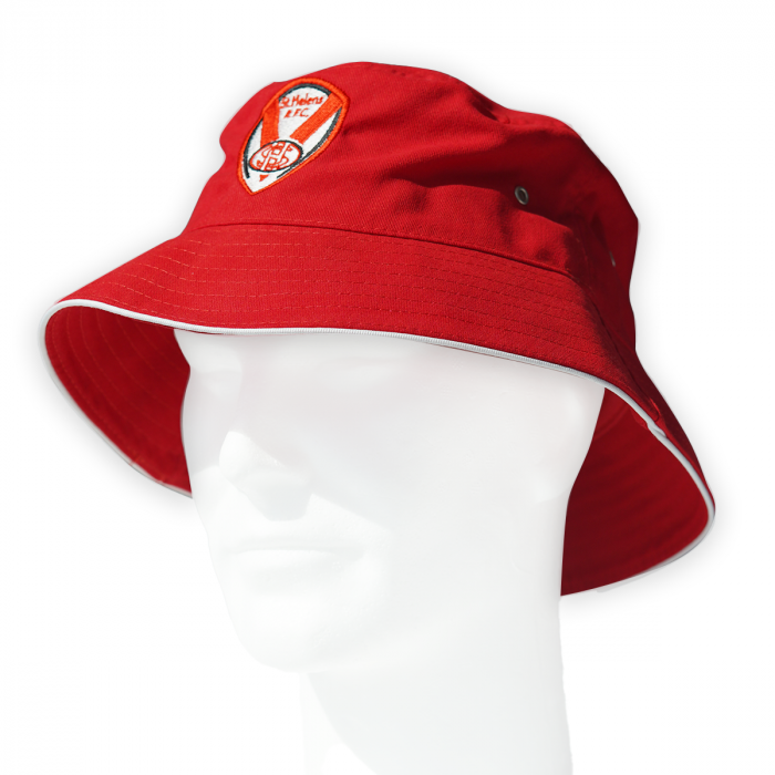 Bucket Hat Red/White