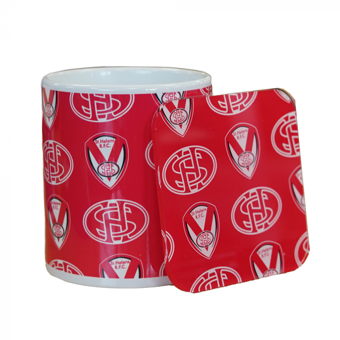Multi Crest Mug/Coaster Set