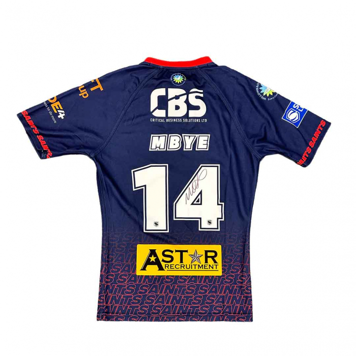 Moses Mbye Signed & Matchworn (Catalan Edition)