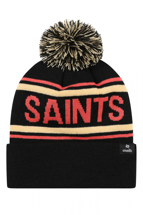 2026 SAINTS Black/Rust Bobble Hat
