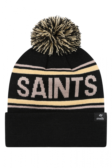 2026 SAINTS Black/Grey Bobble Hat