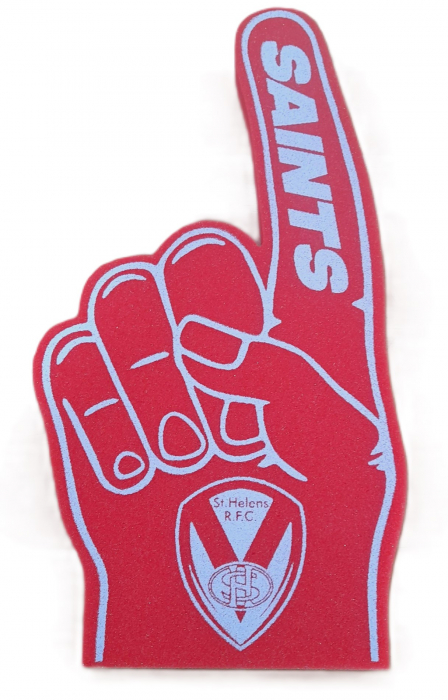 Saints Red Foam Hand