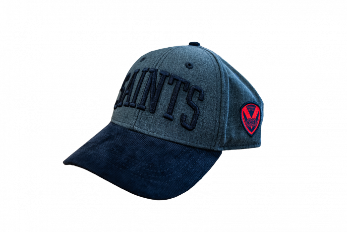 Navy Corduroy Peak Cap