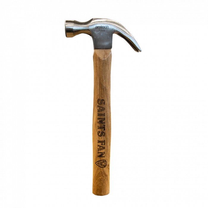 Wooden 16oz calw Hammer - Saints Fan