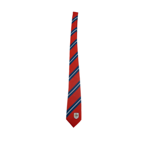 Retro Crest Striped Tie